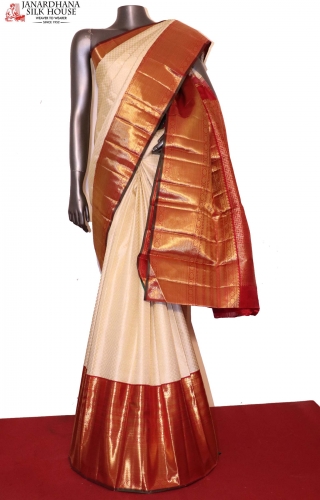 Exquisite Grand Wedding Zari Brocade Kanjeevaram Silk Saree